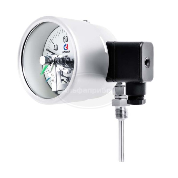 Термометр коррозионностойкий с электроконтактной приставкой (универсальное присоединение) БТ-54.220 ЭКП