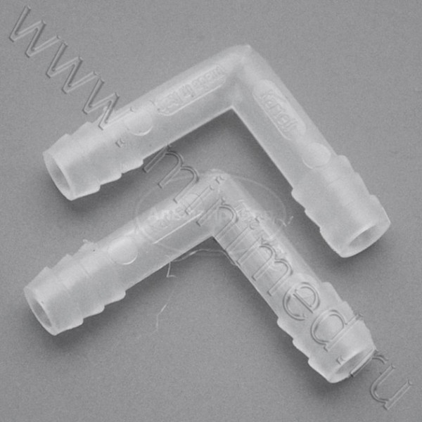 Переходник Г-образный, наружный диаметр 6мм, п/п, Kartell, упаковка 10шт