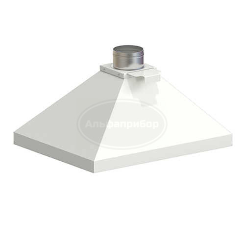 Зонт вытяжной 550х700х400 мм, белый