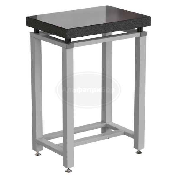 Стол для весов малый 630х450х900 мм, гранит, цвет каркаса - серый