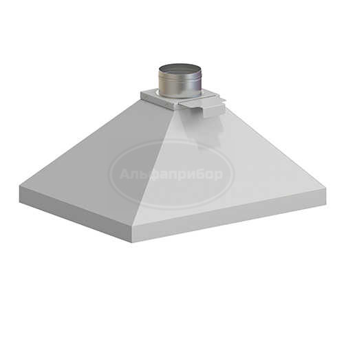 Зонт вытяжной 550х700х400 мм, серый