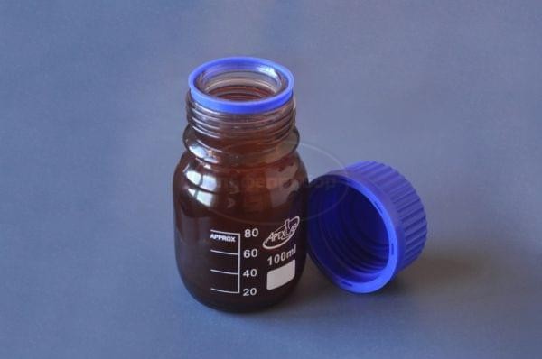 Банка ТС с винтовой пластиковой крышкой 250 мл (темное стекло)