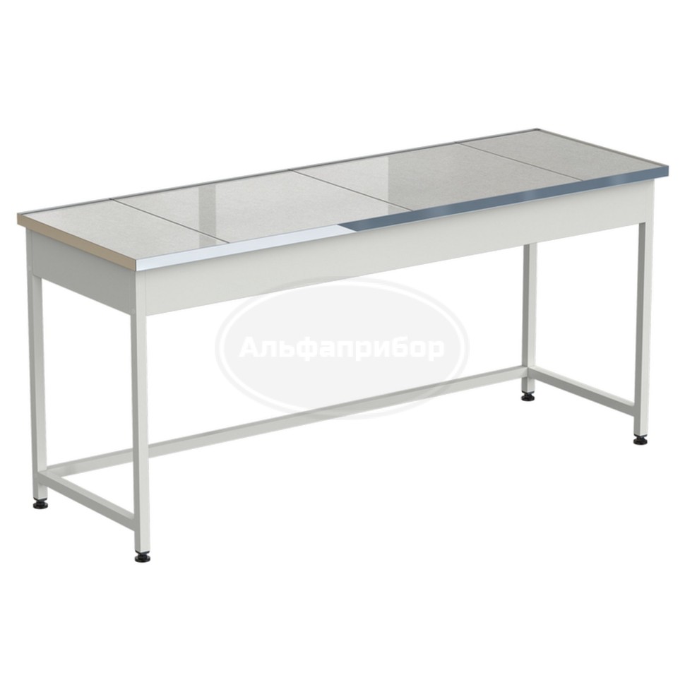 Стол приборный упрощенный 1820x610x850 мм, раб. поверхность - керамогранит