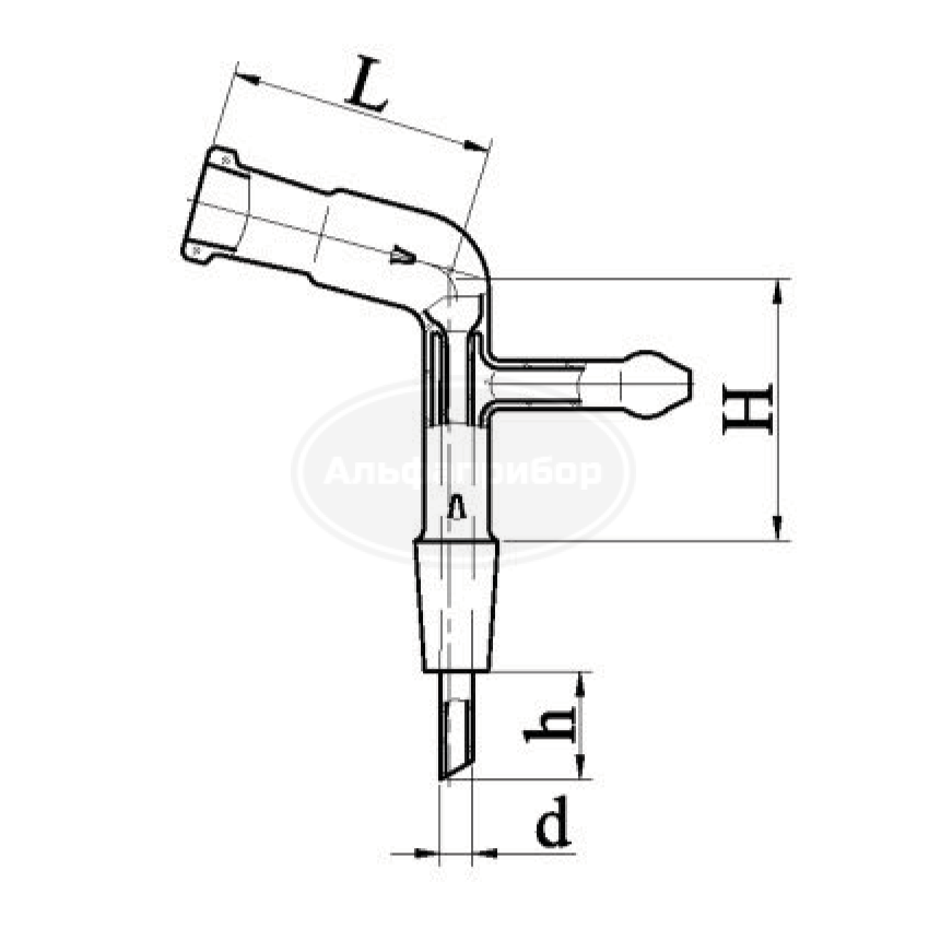 Алонж АИО-14/23-29/32-75, эскиз 5-304-01