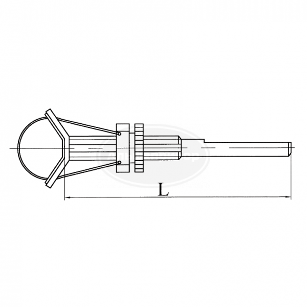 Держатель ленточный L=250 для изделия D 55-70 ГФ 6.152.114-10
