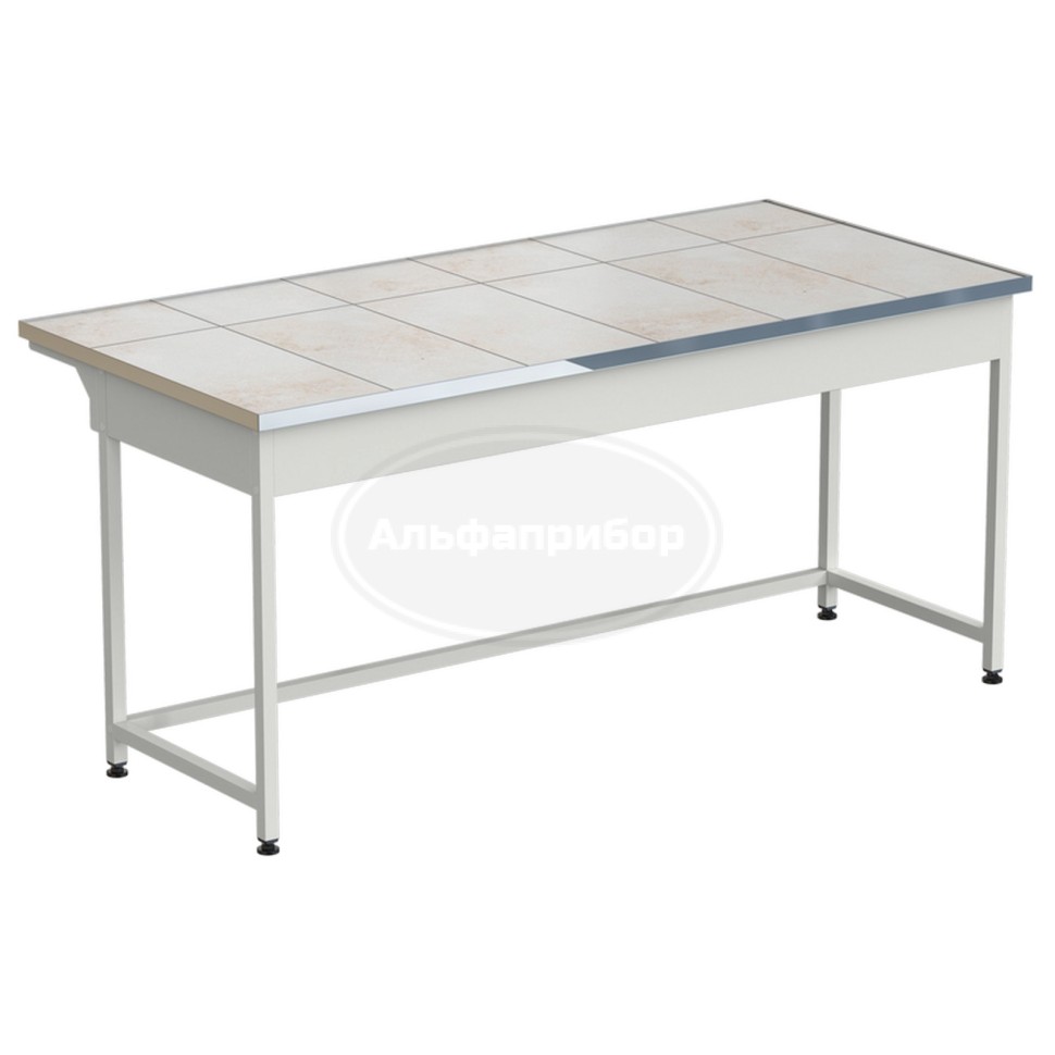 Стол приборный упрощенный 1820x850x850 мм, раб. поверхность - керамика