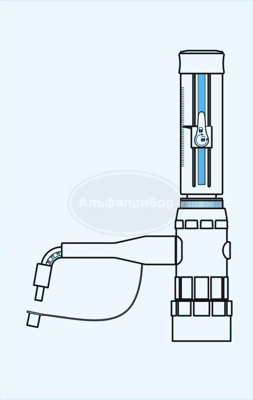 Дозатор TS-1 диапазон 10.00-100.00мл деления 2.00мл, Technosklo