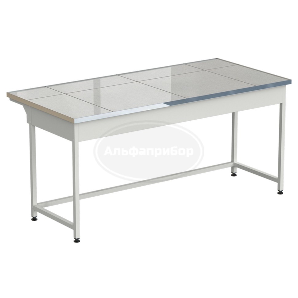 Стол приборный упрощенный 1820x850x850 мм, раб. поверхность - керамогранит