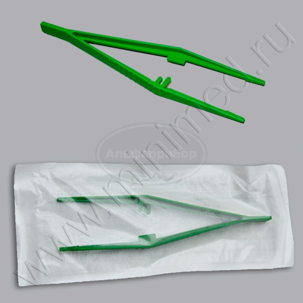Пинцет длина 15 см, п/с., стерильный, индивидуальная упаковка /50/800шт