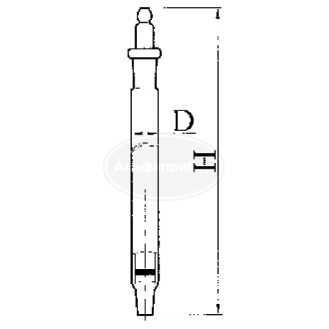 Колонка хроматографическая, эскиз 1-78-01