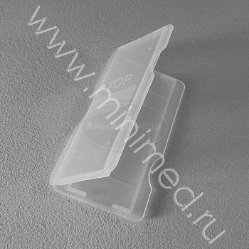 Штатив-бокс для хранения предметных стекол на 1шт, п/п, упаковка 100 /1000шт