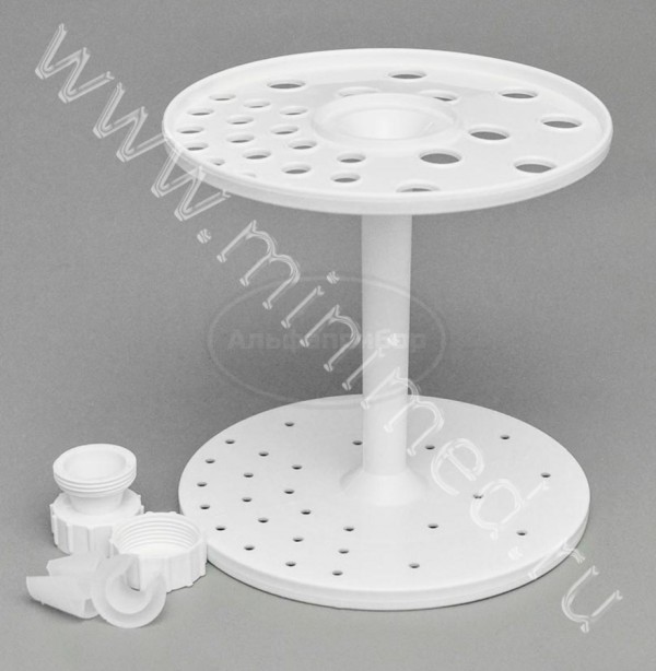 Штатив для пипеток вертикальный на 18 маленьких и 10 больших пипеток (без основания), п/п, Kartell