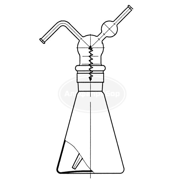 Промывалка 250мл КШ 29/32