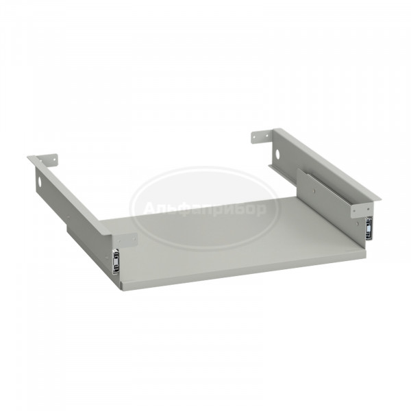 Полка выдвижная для клавиатуры 570х516х115 мм, серая, серый ламинат