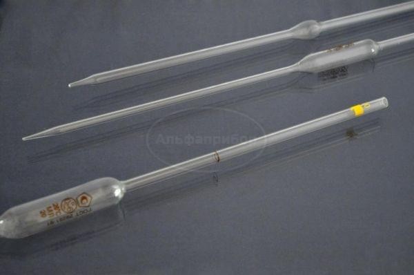 Пипетка Мора 2-2-15 мл с одной меткой (5 шт.)