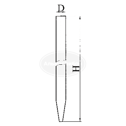 Колонка хроматографическая, эскиз 2-786