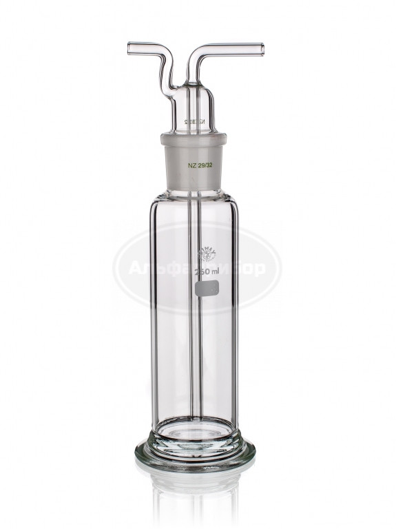 Промывалка Дрехслера с бутылкой 1000мл НП 29/32, Simax