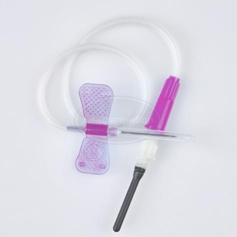 Игла-бабочка двусторонняя с луер-адаптером IMPROVACUTER 24G