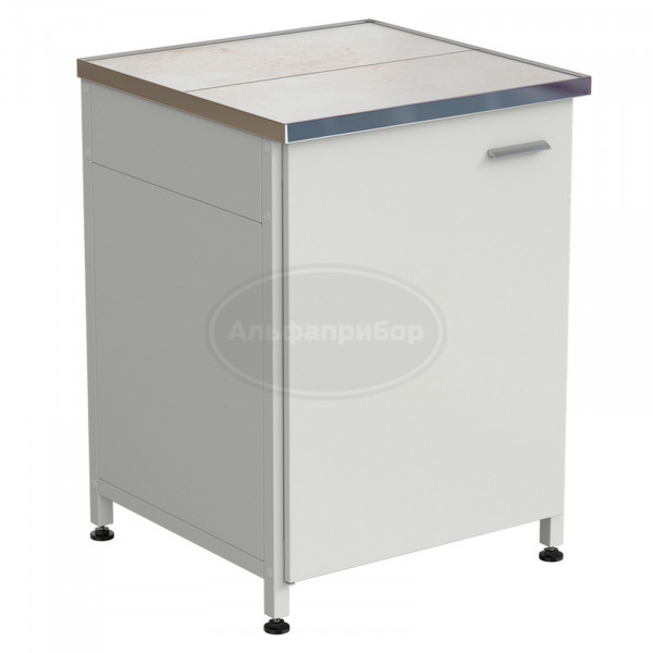 Тумба 610х610х850 мм, дверь левая, керамика