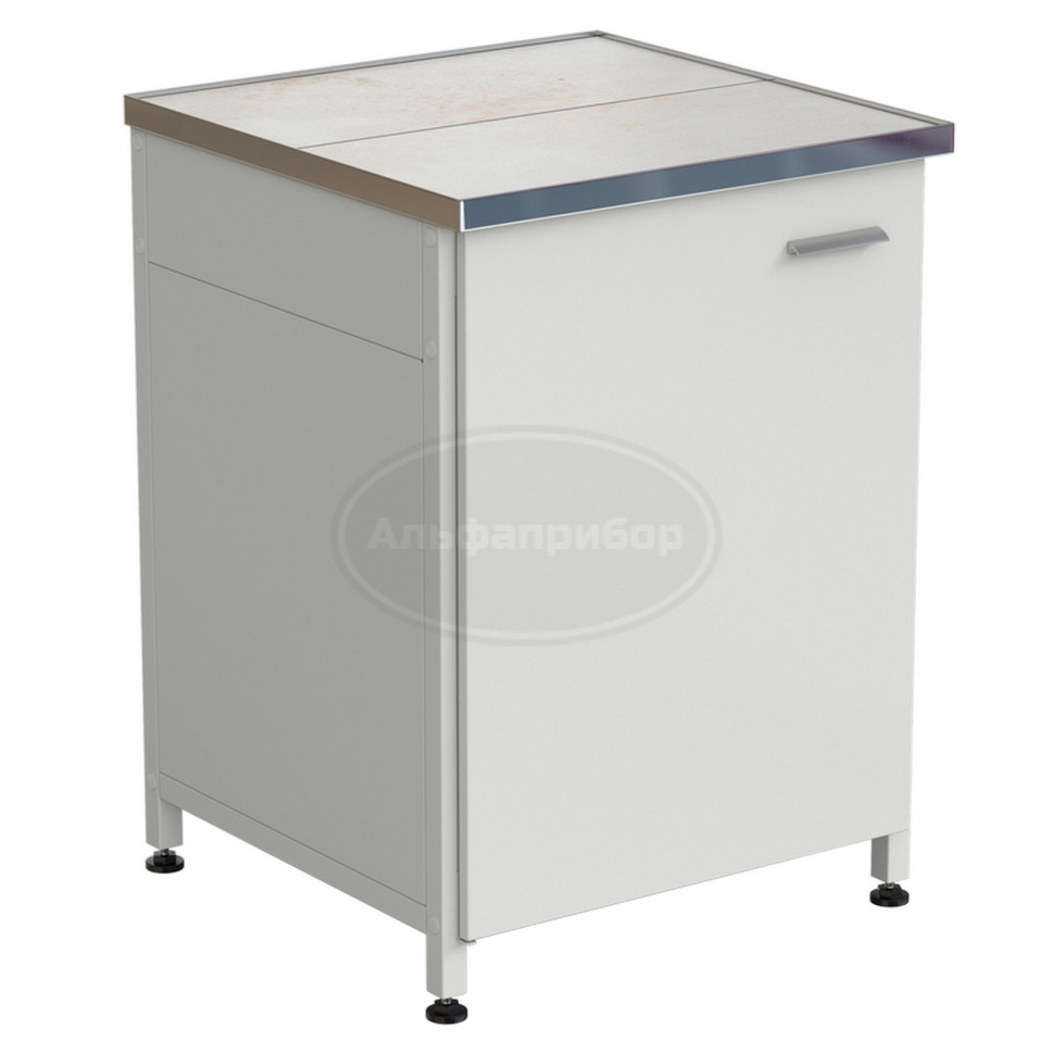 Тумба 610х610х850 мм, дверь левая, керамика