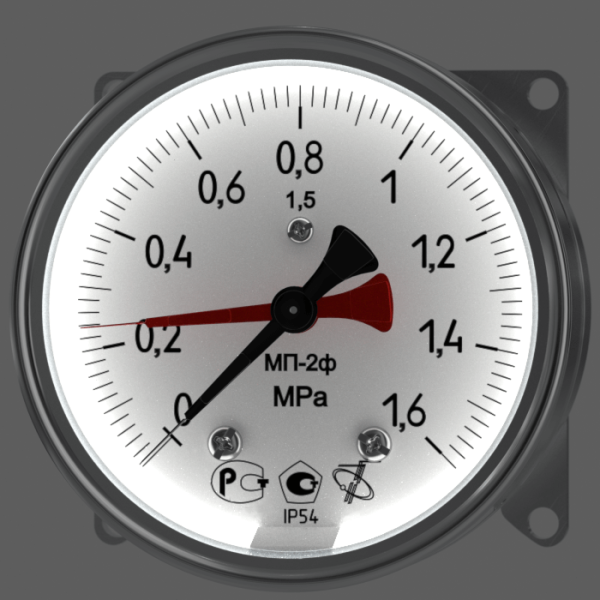 Манометры железнодорожные МП-2ф LED