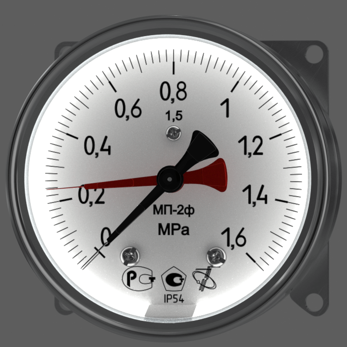 Манометры железнодорожные МП-2ф LED