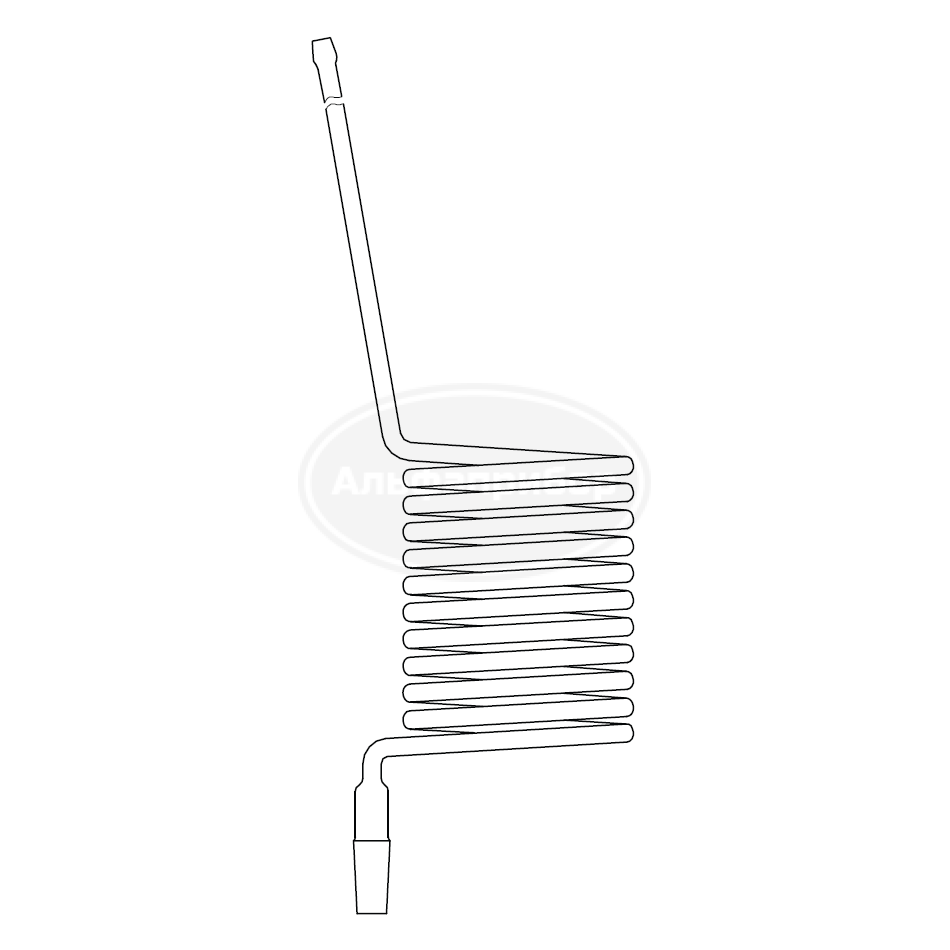 Змеевик-подогреватель воздуха ГОСТ 10306-75, эскиз 5-552