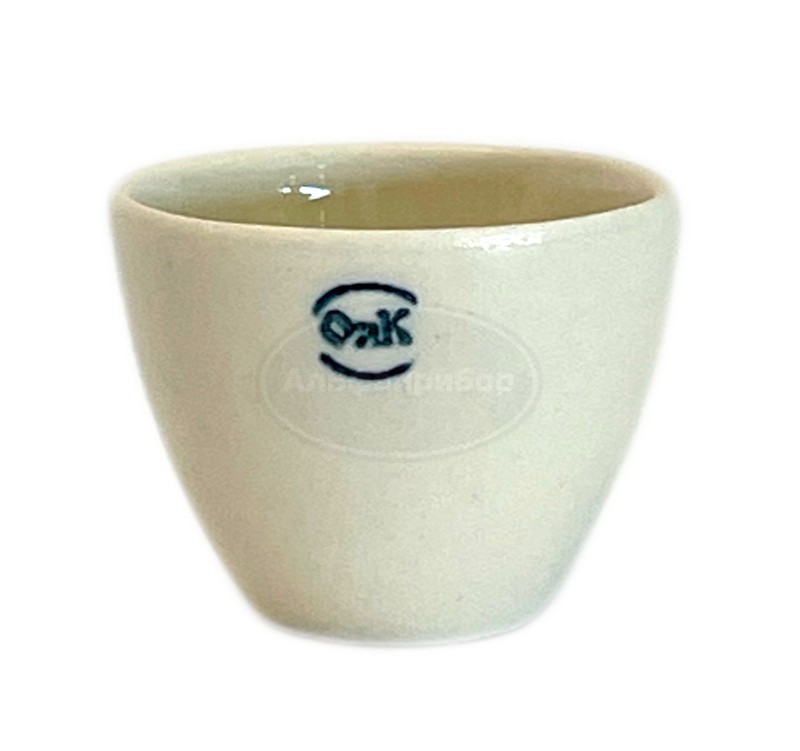 Тигель низкий фарфоровый №4 45х22х35 мм