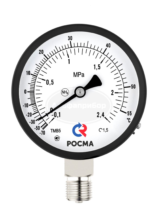 Мановакуумметр аммиачный ТМВ-511 NH3