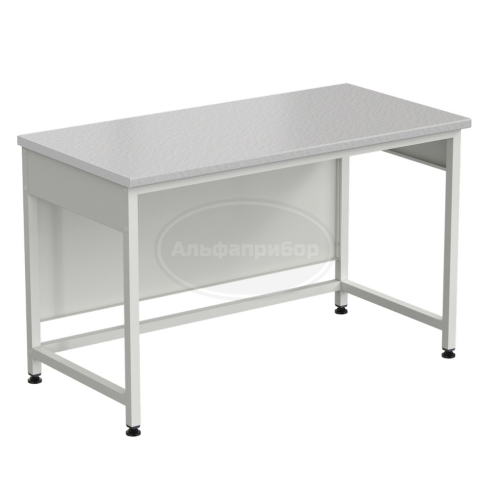 Стол письменный 1200x600x750 мм, раб. поверхность - белый ламинат