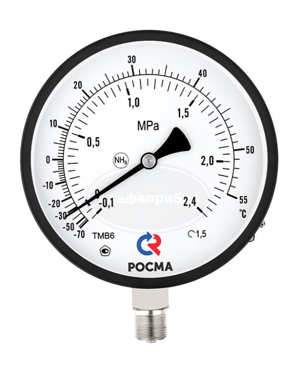 Мановакуумметр аммиачный ТМВ-611 NH3