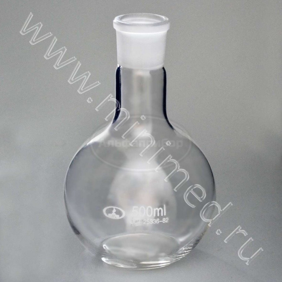 Колба П-1-500-29/32 ТУ 9464-019-29508133-2015, ТС, упаковка 8 /48шт, МиниМед