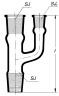 Насадка для дистиллятора с вертикальными ответвлениями 45/40-29/32, Simax