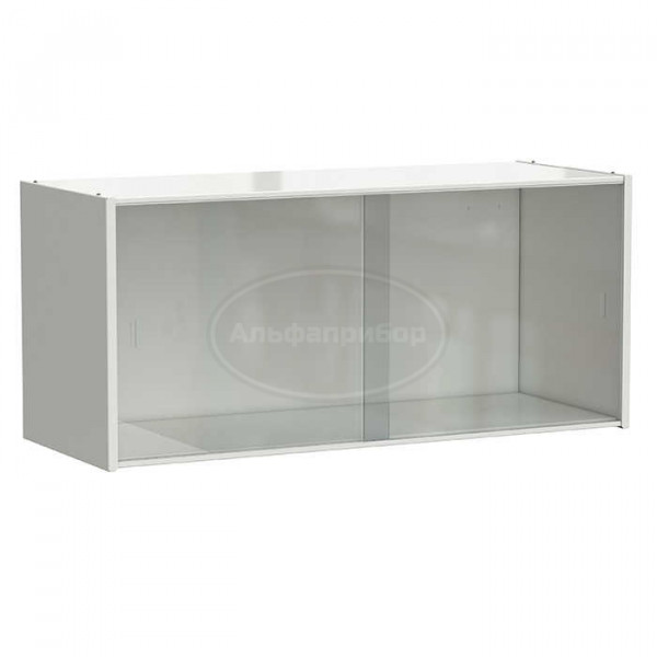 Полка книжная настенная 900x340x400 мм, белый металл