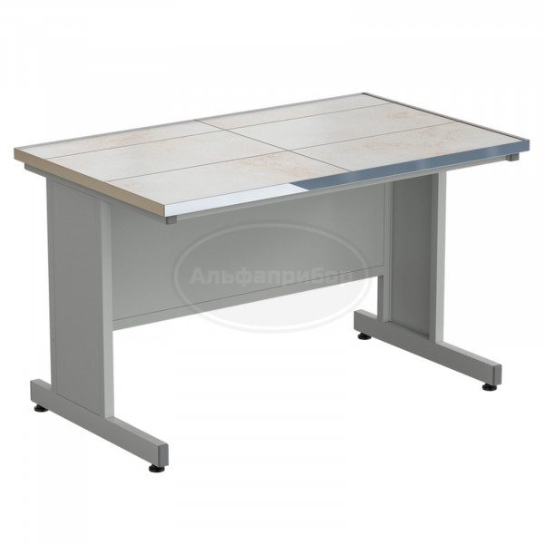 Стол пристенный 1212х750х750 мм, раб. поверхность - керамика