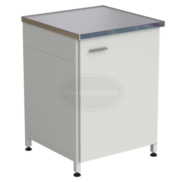 Тумба 610х610х850 мм, дверь правая, монолитный керамогранит