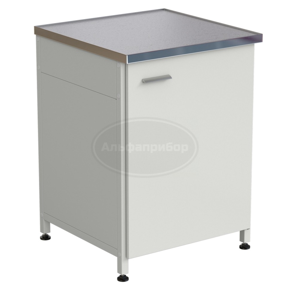 Тумба 610х610х850 мм, дверь правая, монолитный керамогранит