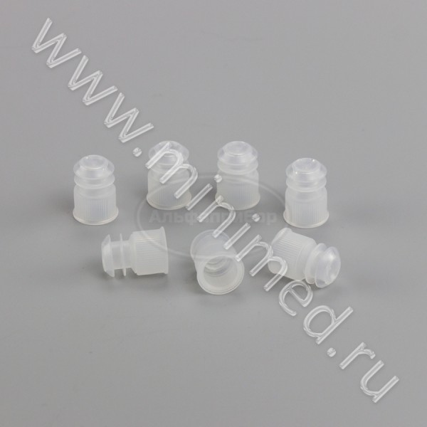 Пробка для пробирок 13 мм, п/эт, нейтральная, упаковка 1000шт, ТУ 9464-015-29508133-2014, МиниМед