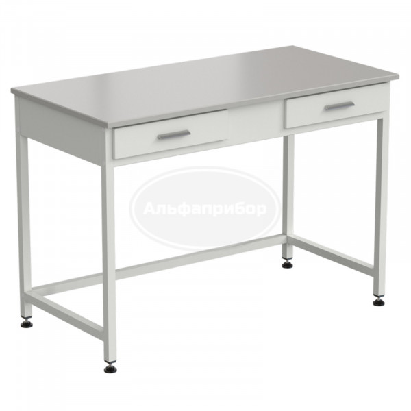 Стол лабораторный с 2 ящиками 1200х600х850 мм, раб. поверхность - Durcon