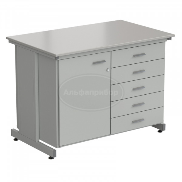 Тумба комбинированная 1 дверь (левая) + 5 ящиков 1200х750х900 мм, Durcon