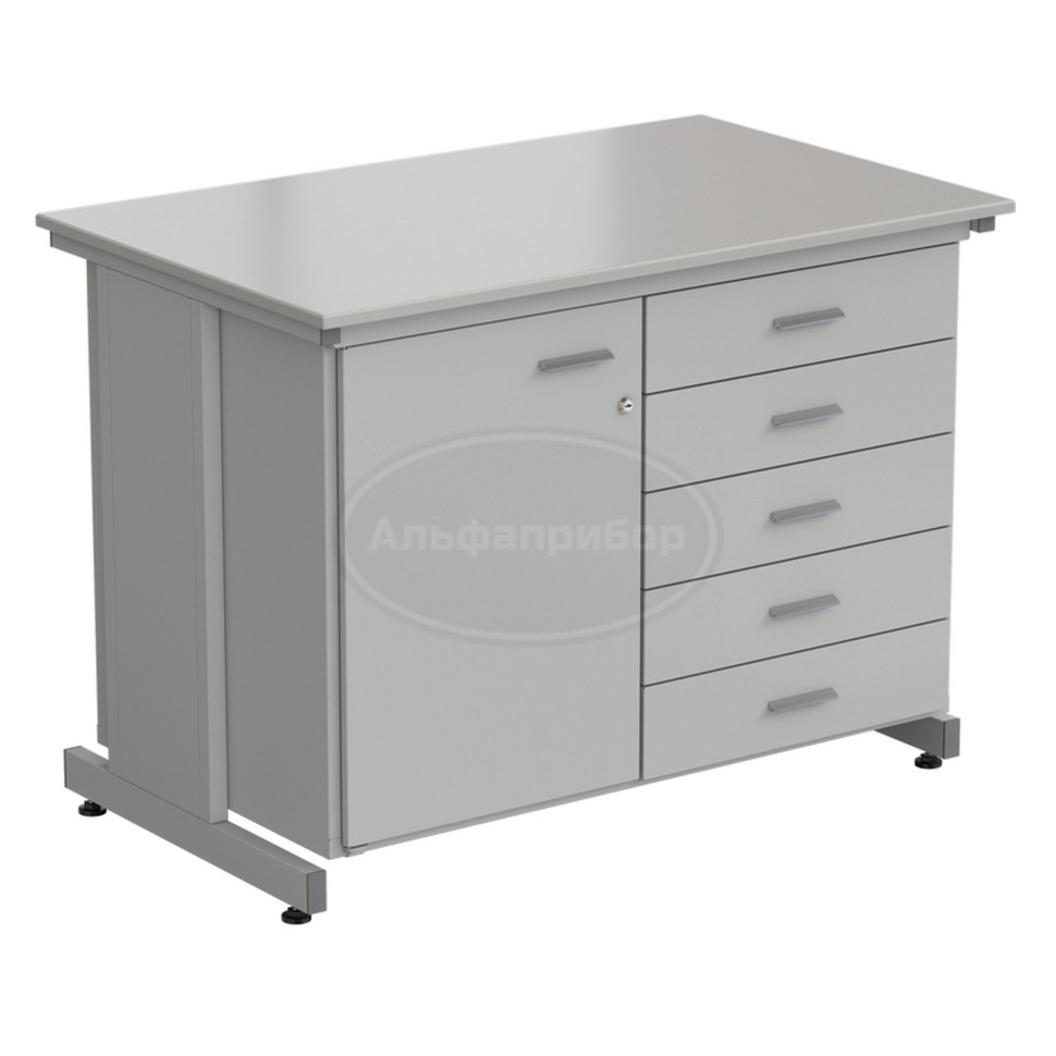 Тумба комбинированная 1 дверь (левая) + 5 ящиков 1200х750х900 мм, Durcon