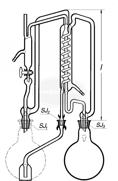 Прибор для вторичной дистилляции воды 2000мл, Simax