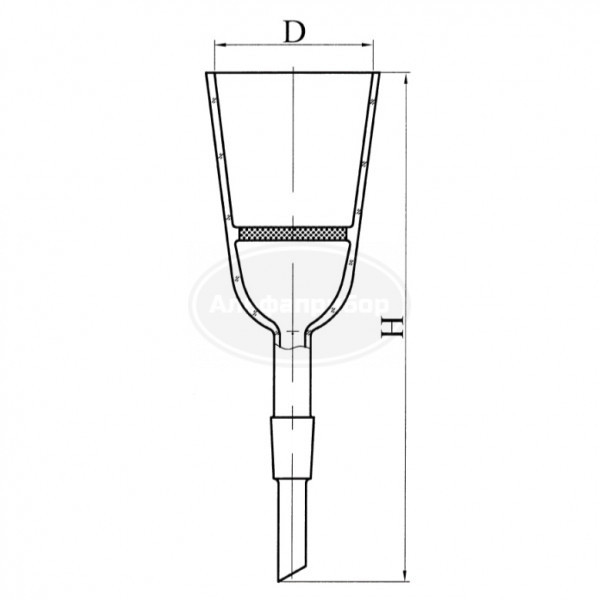 Воронка фильтровальная ВФ-2-10-14/23 пор 250 ГОСТ 25336-82