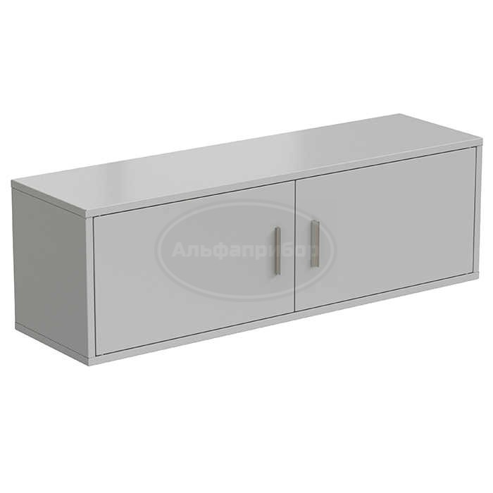 Полка настенная 1200х340х380 мм, серый металл