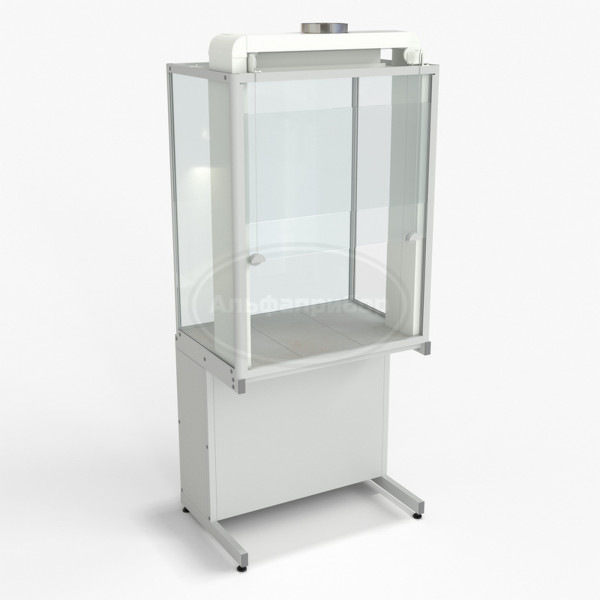 Шкаф демонстрационный напольный, евронога 950х650х2245 мм, раб. поверхность - керамика