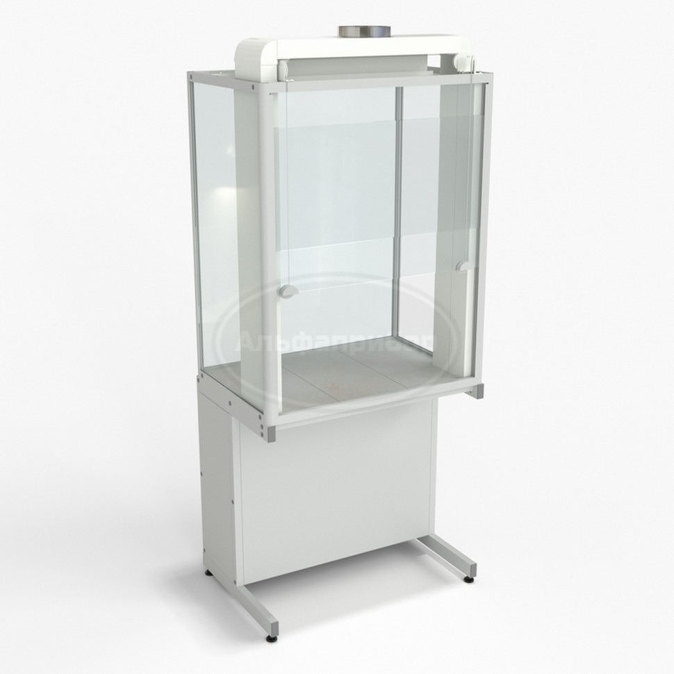 Шкаф демонстрационный напольный, евронога 950х650х2245 мм, раб. поверхность - керамика