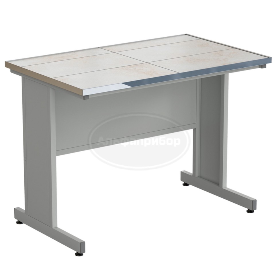 Стол пристенный 1212х750х900 мм, раб. поверхность - керамика