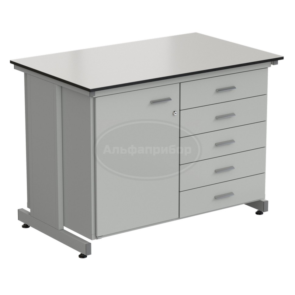 Тумба комбинированная 1 дверь (левая) + 5 ящиков 1200х750х900 мм, Labgrade