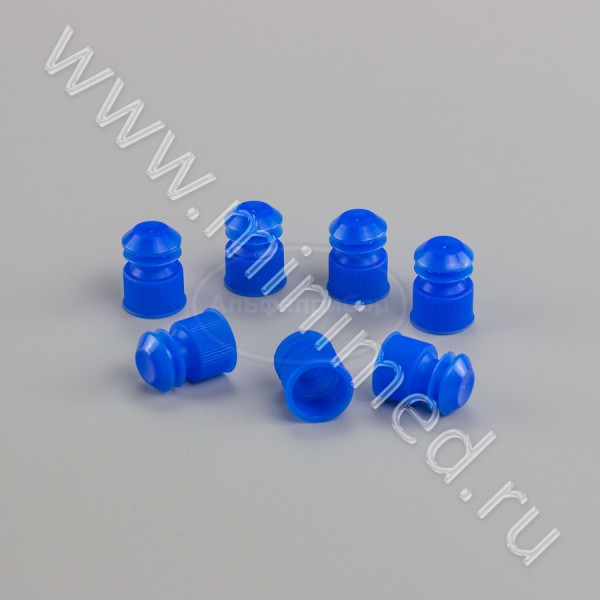 Пробка для пробирок 16 мм, п/эт, голубая, упаковка 500шт, ТУ 9464-015-29508133-2014, МиниМед