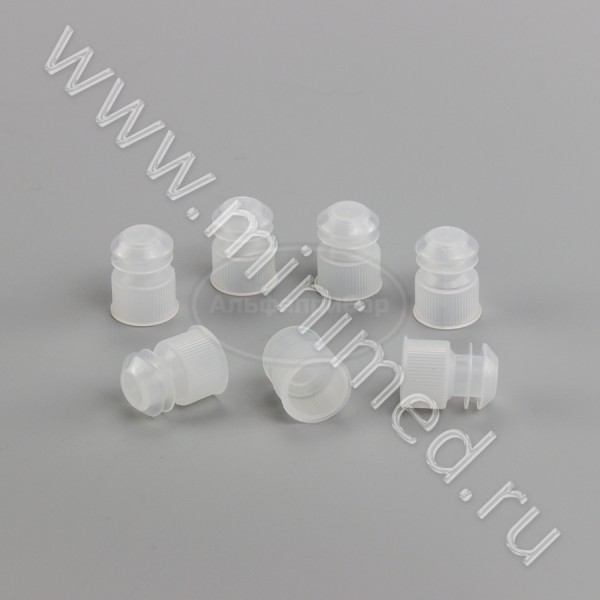 Пробка для пробирок 16 мм, п/эт, нейтральная, упаковка 500шт, ТУ 9464-015-29508133-2014, МиниМед